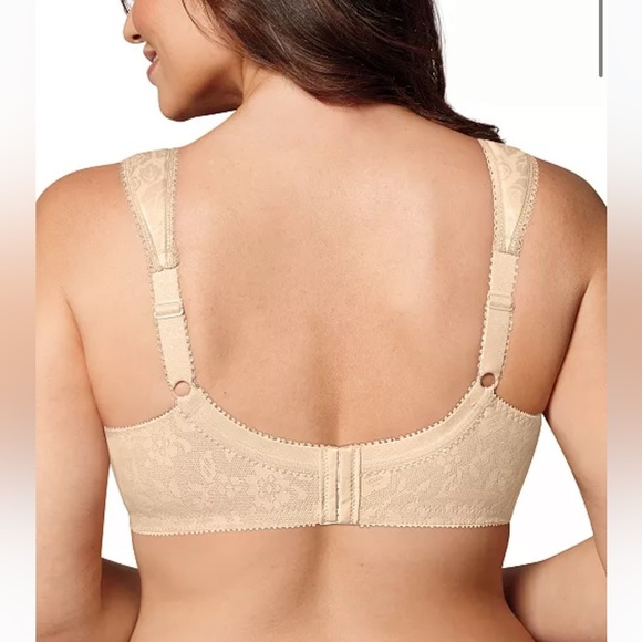 Playtex 18 Hour Ultimate Lift & Support Wireless Bra 4693 42DD Peach Floral NWT - Picture 6 of 7